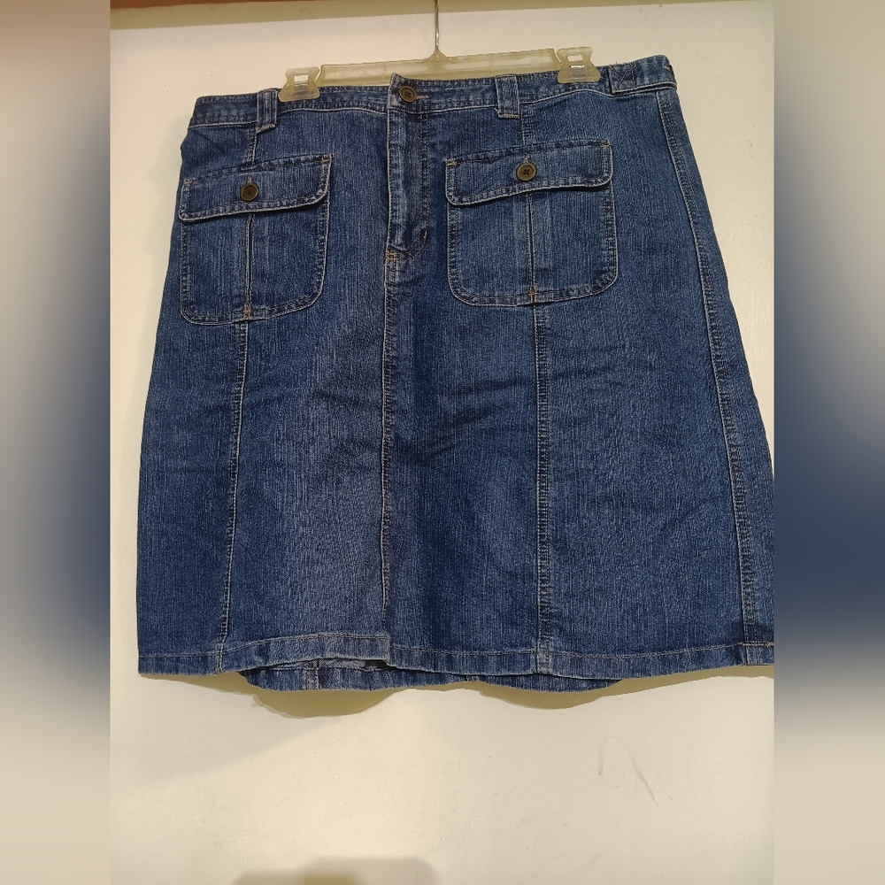 2/$12 Classic Blue Denim Pencil Skirt